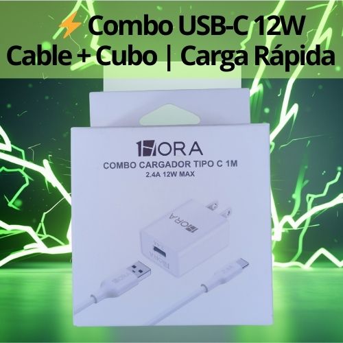 PowerSet USB a Tipo-C 12W
