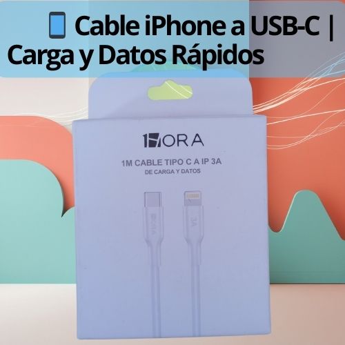 ⚡ Cable iPhone a Tipo-C | Carga Rápida & Transferencia Segura 🔌