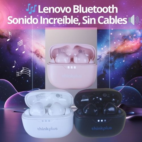 Audífonos Inalámbricos Lenovo | Sonido Pro, Estilo Total